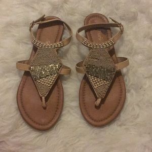 Gold sandals